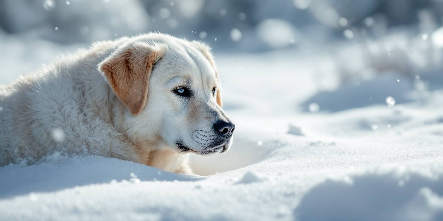 Chien mange neige Mézières – conseils et prévention chez Espace Toutou Relax