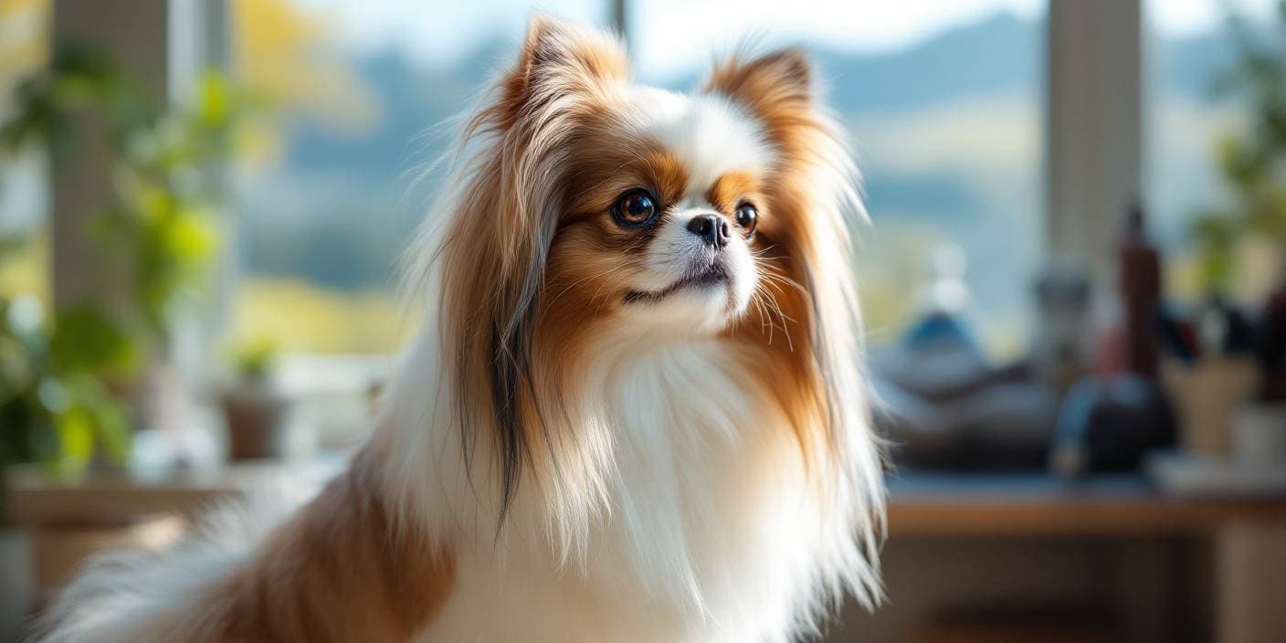 Toilettage Épagneul japonais à Mézières – soin professionnel chez Espace Toutou Relax